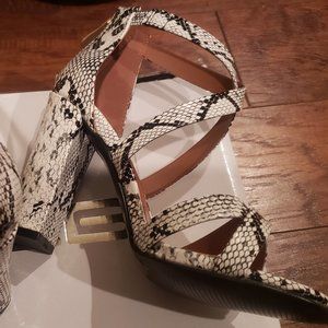 X2B Snake Skin Sandle Strappy Zip size 6.5